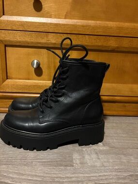 Madden Girl Combat Boots - Size 8